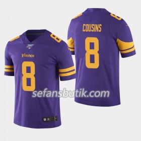 Minnesota Vikings Tröjor Kirk Cousins 8 Nike Lila 100th - Herr